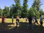 kolektiv žáků při hře s míčem